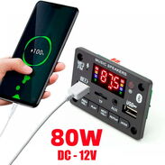 Decodificador MP3 40W*2, Bluetooth 5.0, USB, Radio, TF, Puerto USB para cargar el móvil. - Img 45133862