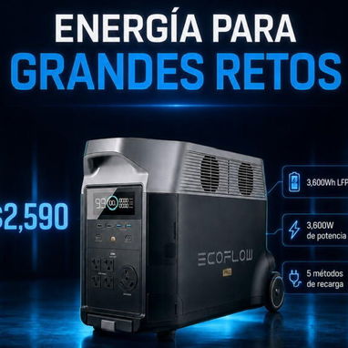 Gran Rebaja!! Los mejores precios de estaciones de energia portables, marcas como Ecoflow, Bluetti, Anker, Daran - 7/10