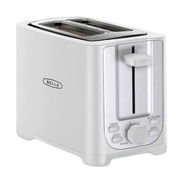 🍞 BELLA Tostadora 2 Rebanadas Ranuras Anchas Auto Shut-Off Blanca 6 Niveles + Defrost & Reheat | Envío* + Garantía** - Img 53543222