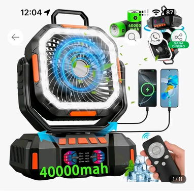 Ventiladores recargables - 7/8