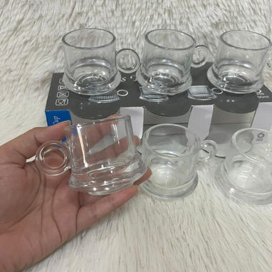 Set de 6 tazas de café transparentes en 3500 cup - Img 123962408