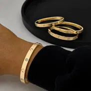 Pulseras Réplicas Cartier oro laminado 18k medida 17-18cm - Img 56575505