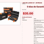 Set de Dados y Puntas Finder 46 Piezas con Barra Deslizante en T Pro VPT#-0281 - Img 55254853