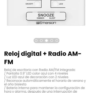 Reloj de escritorio con Radio AM/FM integrado - Img 122011909