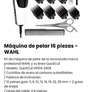Máquina de pelar 16 piezas-WAHL. Nueva - Img 49437396