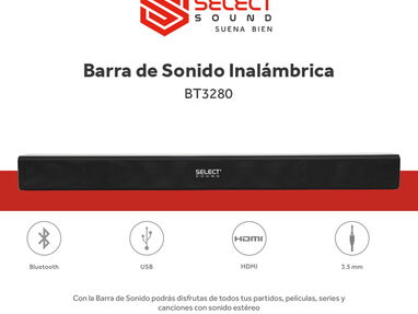 Vendo Barra de Sonido SELECT SOUND de 32" - Img 66095718