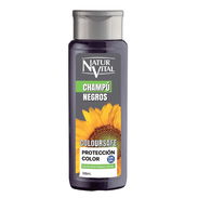 CHAMPU PROTECCION COLOR, NATURVITAL, CABELLOS NEGROS, 300ML - Img 52513688
