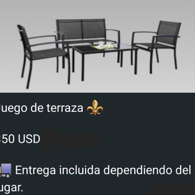Juego de muebles y de comedor para exteriores - Img 122726888