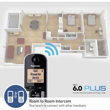 Panasonic KX-TGC222B Sistema de contestador con 2 teléfonos - 5/8