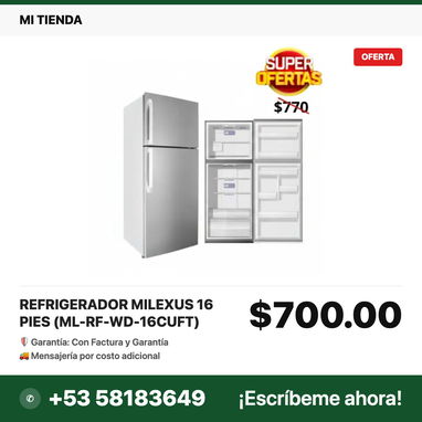 🧊 ¡REFRIGERADORES NUEVOS DE PAQUETE! ❄️ CON FACTURA Y GARANTÍa 🥩🍓 - Img 118102793