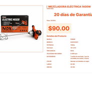 Mezcladora Eléctrica Finder FD25241401 Pro: 1400W para Todo Tipo de Mezclas VPT# -0421 - Img 55655709