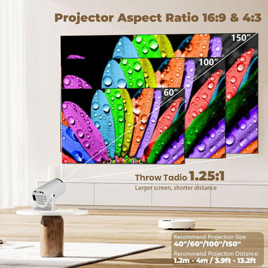 PROYECTOR HD XBJ CON RESOLUCION NATIVA 1280X720P Y SOPORTA 1080P Y 4K. TIENE WIFI Y BLUETOOTH. NUEVOS**52437713 - Img 123323689
