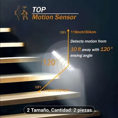Luces LED Recargables USB con Sensor de Movimiento - - 4/4