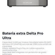 Bateria de ecoflow extra delta pro ultra 6kwh 0km garantia vedado somos tienda física .al whatsa variedad - Img 56688526