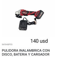 Pulidora inalámbrica incluye disco, batería y cargador - Img 56667697