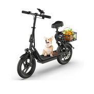 Scooter Eléctrico Plegable 350W/500W hasta 22MPH con Asiento, Suspensión Dual y App - Img 55968959