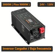 Inversor Cargador VEVOR 3000W 9000W Pico Baja Frecuencia 24V a 120V Onda Pura Con Control Remoto Off Gri - Img main-image-55406442