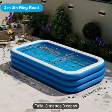 Piscina portátil inflable - Img 119464325