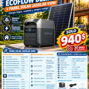 ☀️OFERTA SOLAR 🔋 ECOFLOW DELTA 3 + PANEL JASOLAR 510W BIFACIAL. TENEMOS MENSAJERÍA CON FACTURA. 📲 54833699 - Img 57327479