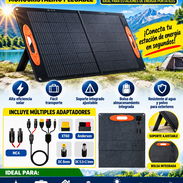 PANEL SOLAR PORTATIL 100W CON OPCIONES DE CABLE PARA ECOFLOW Y MAS - Img 57350338