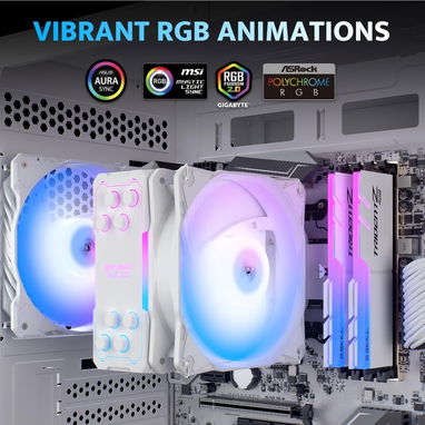 ❄️✨ Enfriador CPU darkFLASH Z4PRO MIST - 120mm, TDP 200W, 4 Heatpipes, ARGB, Compatible Intel/ADM ❄️🌐 41.63 USD - 6/7
