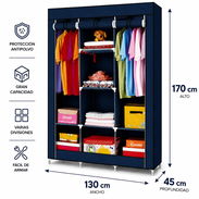 🚨 Clóset portátil 28 USD o al cambio del toke 🚨 Material: Estructura de metal con uniones plástico y divisiones de lon - Img 57295285