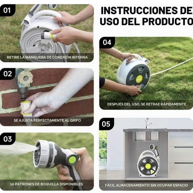 Manguera de Jardín con Carrete – 20 metros (cv) - 4/5