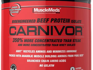 ✅MuscleMeds Carnivor - Aislamiento de proteína de carne hidrolizada 4lb , 56 porciones+Regalo WhatsApp +13053961240 - Img 43993585