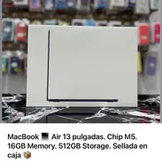 MacBook 💻 Air 13 pulgadas. Chip M5. 16GB Memory. 512GB Storage. Sellada en caja - Img 56172062