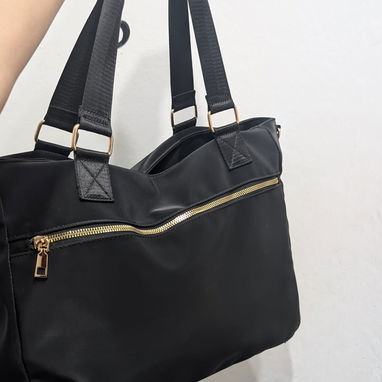 Cartera o bolso de lona grande para uso diario, excelente calidad para el gym, escuela, playa .. - 5/8