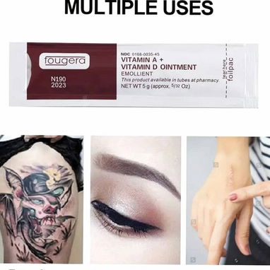 Locion vaselina con vitaminas a y d de 5g para el cuidado de tatuajes, microblading, etc - Img 124074134