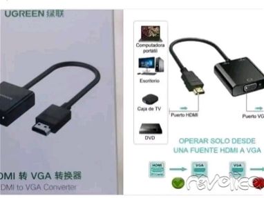 Adaptador HDMI a VGA 1800pesos nuevos - Img main-image