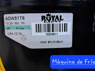 MAQUINA de FRIO(Compresor) 1/5 - 1/6 marca ROYAL(KIT de Montaje)NUEVA EN CAJA+ TRANSPORTE. TF: 5-146-92-70 - Img 62853485