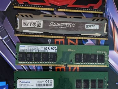 Ram  Samsung DDR4 de 16 gb en 12000 nueva    Ram Team Group Elite DDR4  de 4gb disipada nueva  en 4500 a 2400   Adata  d - Img main-image