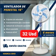 Ventilador de Pedestal  Eko 16", Garantía de 6 meses, Entrega gratis para toda La Habana - Img 52046970