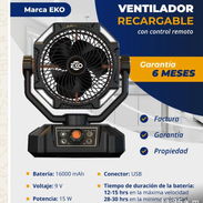 Ventilador recargable EKO - Img 55575527
