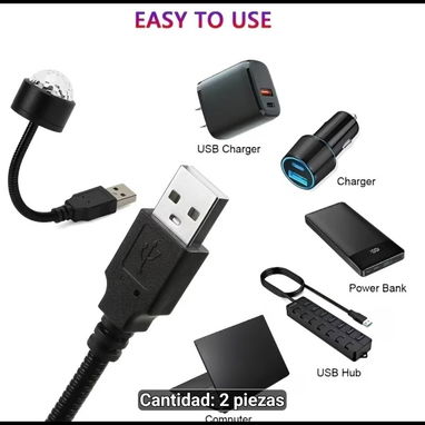 Luz Nocturna USB Cielo Estrellado - Img 124739868