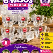 Set de 6 tazas con asa ideal para café con leche o té 6 - Img 57732241