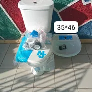 Juego sanitarios y lavamanos, calidad importadas, mensajería incluída - Img 54262340