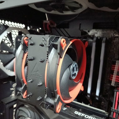 ❄️ Disipador de alto rendimiento ARCTIC Freezer 34 eSports DUO Rojo – Refrigeración CPU Push-Pull 2Ventiladores 120mm 🔴 - 4/4