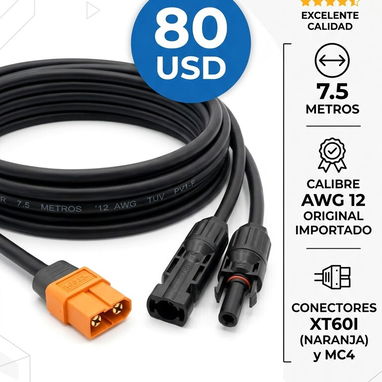 Cable para Ecoflow original,  jackery, bluetti, anker y mas - 7/10
