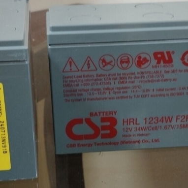Vendo 6 Baterías de Backup 12V, 34W y 9A, nuevas por 20 USD C/U. De  15 largo x 6 cm ancho y  9cm de alto. 1@ - Img 119710112