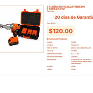 Tijera Eléctrica Finder FD25622121: Corte de 0.2 a 1.2 mm de Espesor Pro VPT# -0419 - Img 55558617