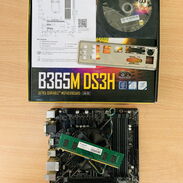 B365 i3 8100 4gb @2666 con su caja, disco de instalación y chapilla - Img 45557551