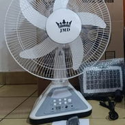 🌬️ Ventilador recargable JMD 🌬️ ✔️ 16 pulgadas ✔️ Incluye panel solar 🧾 Garantía de 1 mes 🚚 Domicilio incluido 💵 60 - Img 55131484