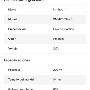 Taladro inalambrico - 10/10