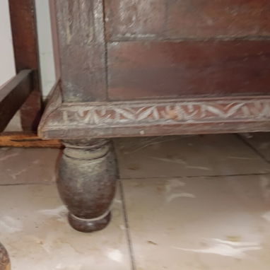 Antiguo librero renacimiento de caoba tallada. - 8/9