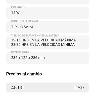 Ventiladores recargables modelo coldsky - Img 122216089