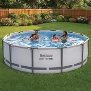 PiscinaBESTWAY pro max 4.27M x 84CM _ 320 USD  Del cotorro con mensajerí - Img 55696166