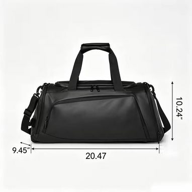 Bolso de Viaje y Deportivo – Gran Capacidad ( Gris y Negro) - 4/5